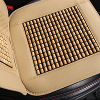Couverture en perles pour siège de voiture, en bois naturel, rafraîchissement, massage du dos, confortable, frais, 50 unités