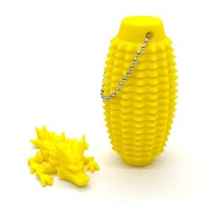 Impresión 3D portátil dedo descompresión masaje llavero precio barato buena calidad masaje palo + pequeño diamante Dragón - Product Image 5