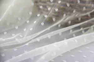 Tela de Malla Dobby con Puntos, 100% Poliéster, Sin Elasticidad, para Vestidos, Faldas, Disfraces y Decoración - Product Image 4