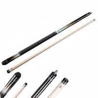 Queue de billard chinoise haute performance pour le jeu de 8 boules, 58 pouces, en érable, avec joint en acier inoxydable et pointe de queue multicouche Zebra