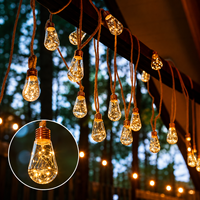 Luces LED de Cuerda de Cáñamo Vintage de Alta Calidad, Impermeables, para Cercas, Patios, Fiestas y Decoración Navideña