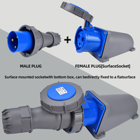 Prise industrielle 3 broches 63A 2P+E 220-240V IP67 IEC60309 63A 3 broches 2P+E 220 240V IP67 Connecteur CEE
