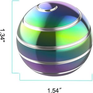 Nouveau Gyroscope de Bureau Tendance pour Adultes, Jouet Sensoriel Cinétique en Alliage, Fidget Spinner Rotatif, Balle Gyroscopique - Product Image 3