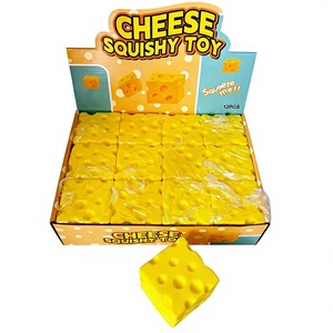 Juguete antiestrés de poliuretano con forma de queso simulado, estilo transfronterizo, con rebote lento y diseño creativo temático de comida - Product Image 1