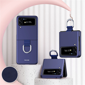 Plegable <span class=keywords><strong>Funda</strong></span> De Duro PC Material Con Anillo Metal De Teléfono Móvil Celular Para Samsung Galaxy <span class=keywords><strong>Z</strong></span> <span class=keywords><strong>Flip</strong></span> <span class=keywords><strong>4</strong></span> - Product Image 3