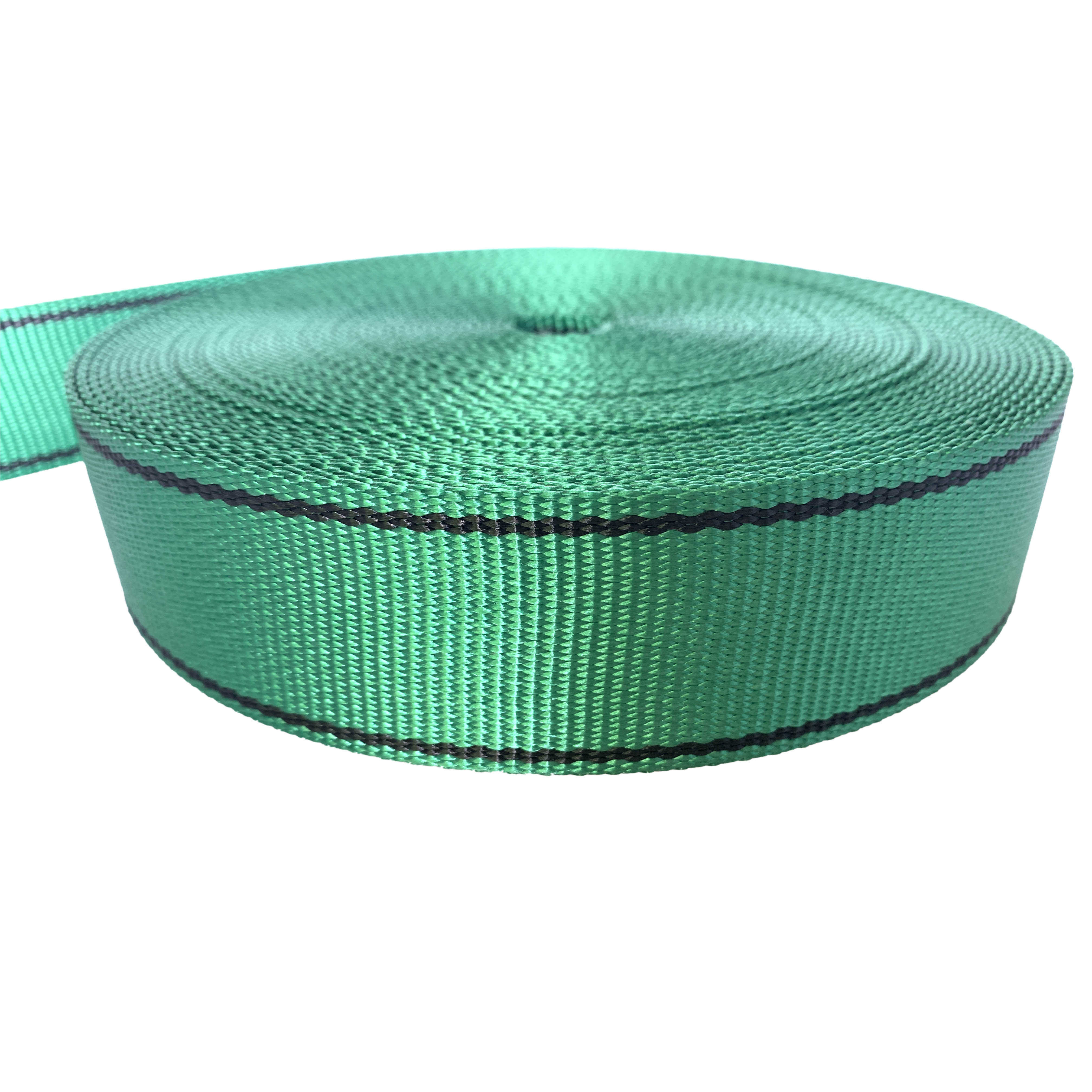 стропа полиэфирная. 5см. стропа полиэфирная. лента полиэстер (sf 7) 60 мм зеленая (2т-9000 кг). стропа полиэфирная.