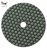 LITTLE ANT Pad diamanté professionnel à sec 5 pouces 125 mm pour le polissage des sols en marbre, granit et pierre