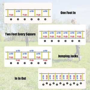 Équipement d'entraînement de football, de basketball et de <span class=keywords><strong>fitness</strong></span> pour enfants, jeunes et adultes, ensemble d'échelles d'exercice portables - Product Image 4