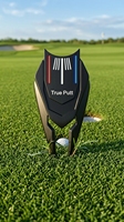 Outil de réparation de divots de golf magnétique 3-en-1 en alliage de zinc avec marqueur de balle True Putt, personnalisable avec logo, idéal comme cadeau pour golfeurs