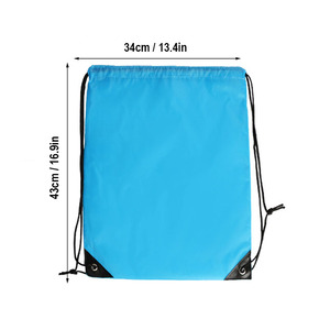 Cadeaux promotionnels bon marché, sac à dos de sport en polyester 210D imprimé sublimation avec logo personnalisé, sacs à cordon - Product Image 4