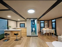 Nouvelle maison modulaire préfabriquée de luxe à double étage, cabane préfabriquée pliable