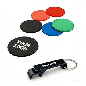 Posavasos de Cerveza Personalizados al por Mayor con Logotipo, Posavasos Redondos de Silicona Promocionales para Bebidas, Regalo Empresarial para Restaurantes, Posavasos de Goma Suave de PVC - Product Image 1