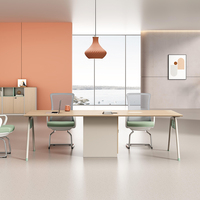 Table de conférence série Wenjie 2,4 m WJ-21, mobilier de bureau moderne, OEM/ODM, taille, couleur et logo personnalisables