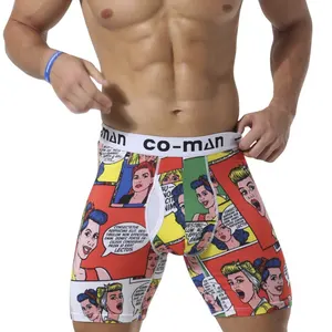 Vente en gros boxer personnalisé 95 coton 5 spandex pour hommes sous-vêtements boxer pour hommes