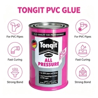 Colle et ciment pour tuyaux PVC Tonqit, solvant imperméable à prise rapide pour la plomberie et les réparations DIY des tuyaux en plastique, haute résistance, anti-fuite
