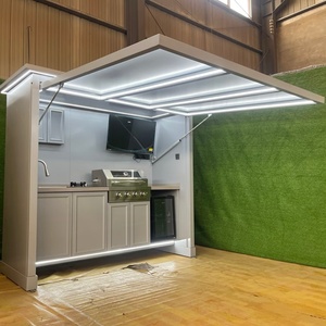 Système de cuisine extérieure moderne et tendance, intégré et modulaire, en bois massif avec acier inoxydable 1. Intégration multifonctionnelle - Product Image 3