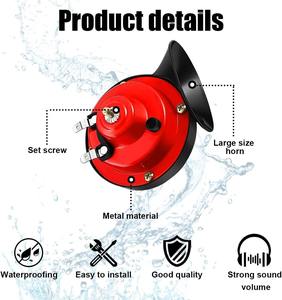<span class=keywords><strong>Klaxon</strong></span> électrique <span class=keywords><strong>pour</strong></span> voiture Mocell 300DB, <span class=keywords><strong>klaxon</strong></span> à air en forme d'escargot, 12V, étanche, kit de remplacement universel <span class=keywords><strong>pour</strong></span> voiture, moto, <span class=keywords><strong>camion</strong></span>, vélo, bateau - Product Image 4