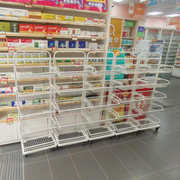 Étagères mobiles pour pharmacie, présentoirs à biscuits et bonbons 5m x 5m, rayonnages de supermarché