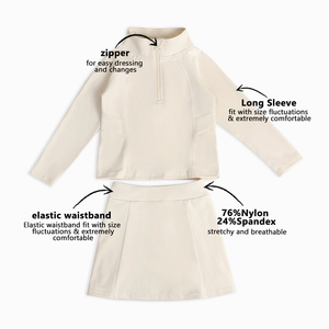 ชุดโยคะเด็กขายดี ชุดเสื้อผ้าเด็กผู้หญิงฤดูร้อน ชุดโยคะแขนยาวสองชิ้นสำหรับเด็กผู้หญิง เหมาะสำหรับออกนอกบ้าน - Product Image 2