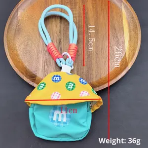 เคสโทรศัพท์ขนาดเล็กแบบพกพามีที่ห้อยชุดหูฟังบลูทูธกระเป๋าคาดลำตัวอเนกประสงค์ป้องกันการสูญหายกระเป๋าโท้ทข้อมือโปรโมชั่น - Product Image 4