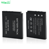 Batterie de remplacement pour appareil photo Fujifilm NP-70S 2,5 Wh 3,7 V 680 mAh Li-ion, compatible NP-70S FinePix F20 F40fd F47fd
