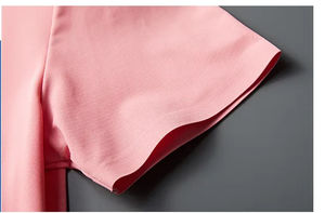 Polo respirant Polo sans couture pour hommes col rabattu couleur unie Polo à manches courtes - Product Image 4