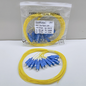 SC/UPC 12 núcleos 1,5 metros modo único 0,9mm fibra óptica Pigtails LSZH G652D Fibra Optica Pigtails Cable - Product Image 4