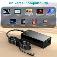 Adaptor Daya Pengisi Daya Laptop USB-C 100W Pengisian Cepat untuk Lenovo ThinkPad Dell XPS Acer Chromebook ASUS Macbook Tablet Ponsel