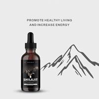 Gouttes de Shilajit HDK 60ml Acide Fulvique 85+ Oligo-éléments Métabolisme Énergétique Soutien Cérébral et Immunitaire Supplément Liquide OEM ODM