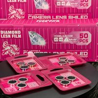 Objectifs d'appareil photo mobiles en diamant à succès pour iPhone, Anneau lumineux en diamant pour iPhone 18 Pro Max, 18 Pro, 17, 16, 15, 14