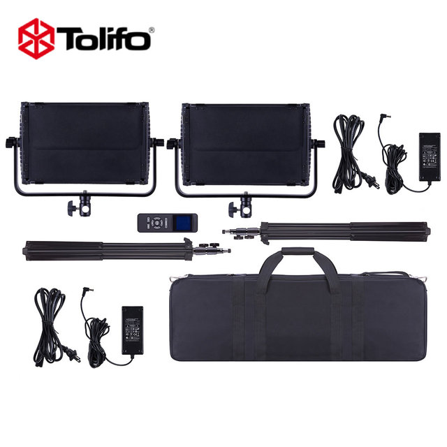 Tolifo GK-S60RGB 2 Lights Kit CRI 95+ Led Video Lights Studio Lighting KIT