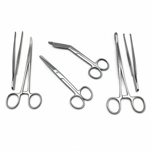 Kit d'instruments chirurgicaux professionnels manuels les plus vendus, ensemble d'outils médicaux, kit de chirurgie mineure de base, set de pansements en acier inoxydable - Product Image 5