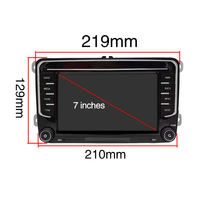 Reproductor de DVD para coche para VW reproductor Multimedia 2 Din 7 pulgadas pantalla táctil Radio de coche Android MP5 reproductor estéreo de coche con función GPS BT