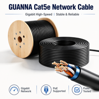 Kabel Jaringan Cat5e 305m Harga Kompetitif CCA UTP FTP S/FTP Bulk Wire untuk Sistem LAN Ethernet Penggunaan Luar Ruangan Bersertifikasi CE/FCC