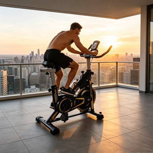 Equipo de Gimnasio, Bicicleta Ergométrica de Spinning con Rueda de Inercia de 13 kg, Bicicleta de Spinning WCT ODIN ZAS para Gimnasio - Product Image 3