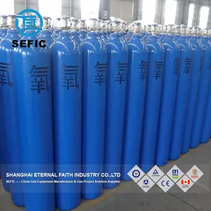 Good Quality 40L Oxygen Cylinder Gas Cylinders For Medical CO2/Nitrogen/Argon/Helium/Hydrogen/Xenon/Neon Gas Cylinders