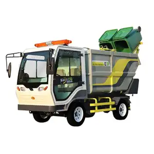 2023 Auto Dumping 240L Cubo de basura Pequeño vehículo de transporte de basura para limpieza urbana