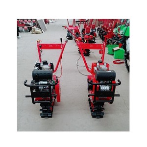 Crawler Chain Track Type Gasoline diesel <b>Micro</b>-tiller Rotary Tiller Furrowing Ridging Turning Soil Fertilizer Sowing <b>Machine</b> - Product Image 3