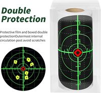 Autocollants cibles réactifs personnalisés, cibles en papier autocollantes pour stand de tir
