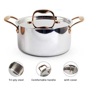 Vente en gros Marmite en acier inoxydable à trois épaisseurs Marmite pour la maison Cuisine Restaurant Hôtel - Product Image 6