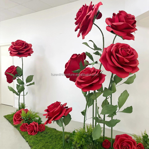 Rosas Gigantes Artificiales de <span class=keywords><strong>EVA</strong></span> Personalizadas, Decoración para Bodas y Fiestas, Paquete de Flores para Exhibición <span class=keywords><strong>en</strong></span> Tiendas - Product Image 1