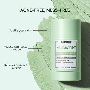 <span class=keywords><strong>Maschera</strong></span> di Fango in Stick Pulizia Profonda Controllo dell'Oleosità Anti-Acne Restringimento dei Pori Niacinamide <span class=keywords><strong>Maschera</strong></span> Facciale a Base di Erbe per Pelle Grassa J1 - Product Image 4
