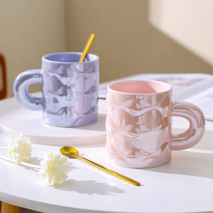 Mug en porcelaine blanche de luxe léger, haute résistance à la température, design <span class=keywords><strong>animal</strong></span> moderne, poignée, maison, bureau, <span class=keywords><strong>tasse</strong></span> pour meilleur ami - Product Image 1