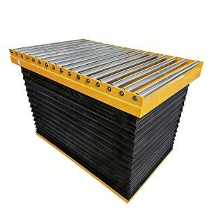 Plataformas Elevadoras de Tijera Hidráulicas Estacionarias para Construcción Agrícola con Rodillos y Cubierta de Fuelle - Product Image 1