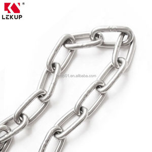 Cadena de servicio pesado Cadena de eslabones soldados a prueba de corrosión y herrumbre DIN766 Cadena <span class=keywords><strong>Likn</strong></span> de acero inoxidable - Product Image 2