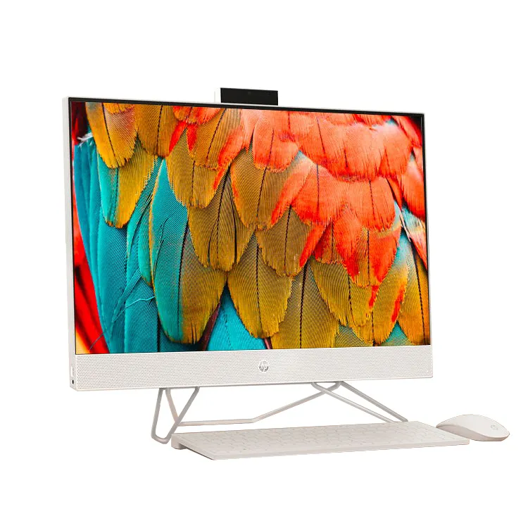 HP white desktop all-in-one