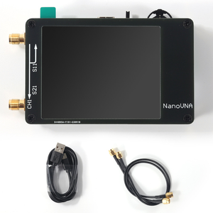 Analizador de red vectorial de antena <span class=keywords><strong>NanoVNA</strong></span>-H versión mejorada para módulos de controlador de potencia de frecuencias MF HF VHF y UHF incluidos - Product Image 1