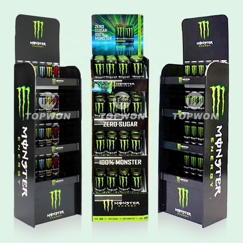 Custom Supermarket Retail Corrugated Cardboard Energy