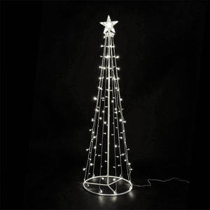 Cono Luminoso a Basso Voltaggio per Decorazione Albero di Natale, 1,5 m, Luce Bianca Opaca; Ideale per Creare Atmosfera nelle Celebrazioni - Product Image 3
