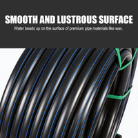Tuyau d'irrigation durable haute pression en PEHD, 1 1/2 pouce, 32 mm, 40 mm, flexible, en bobine, pour l'agriculture, l'alimentation en eau et le drainage